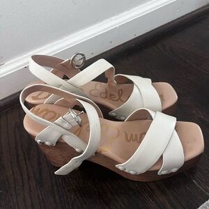 Sam Edelman White clog Sandals (Josefine)